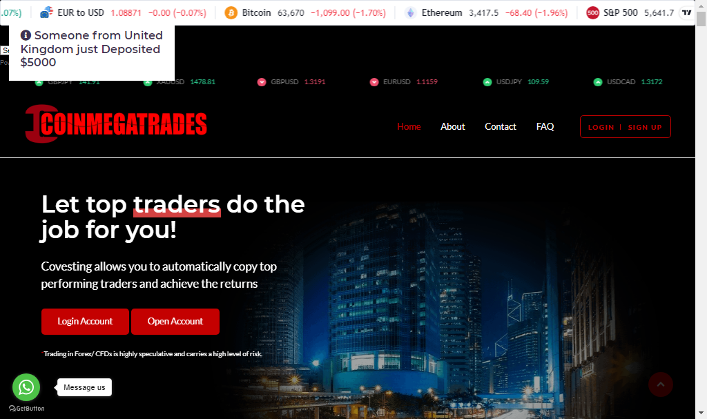 CoinmegaTrade Review