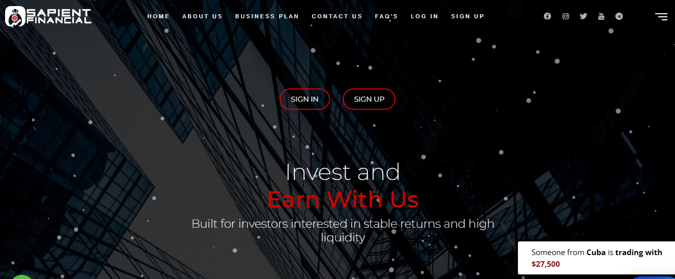 New: sapientfinancial.ltd, Review is a Scam?